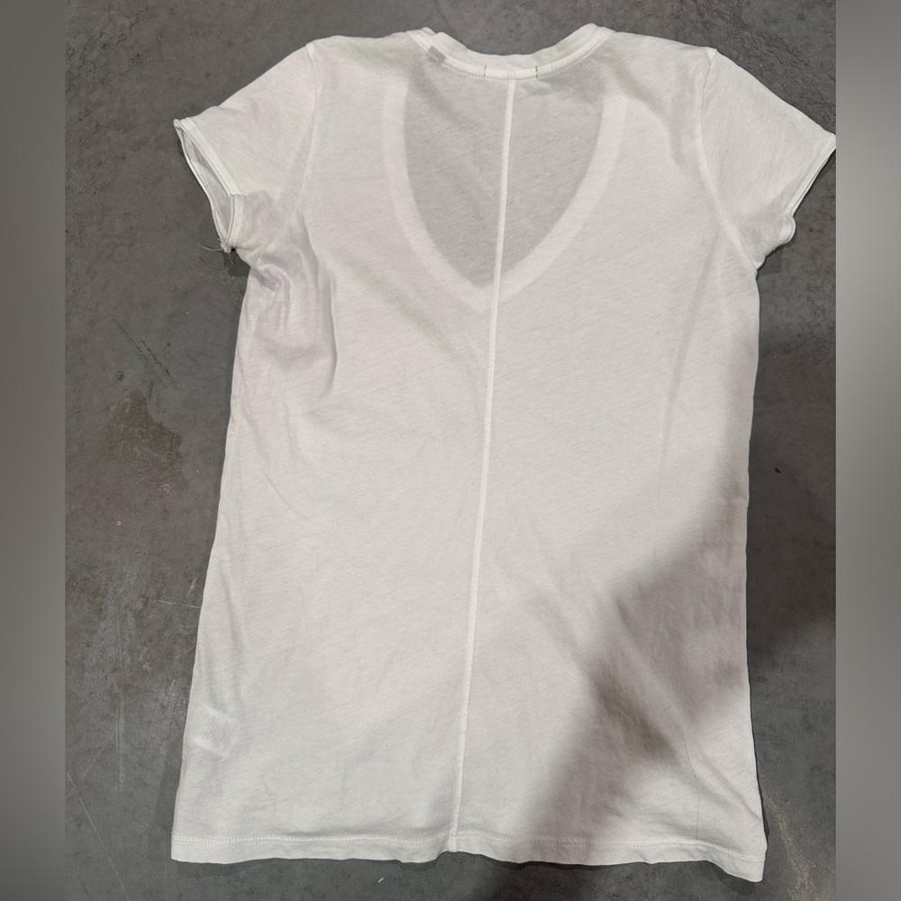 ATM ANTHONY THOMAS MELILLO V-Neck 100% Cotton T-Shirt white size Xs